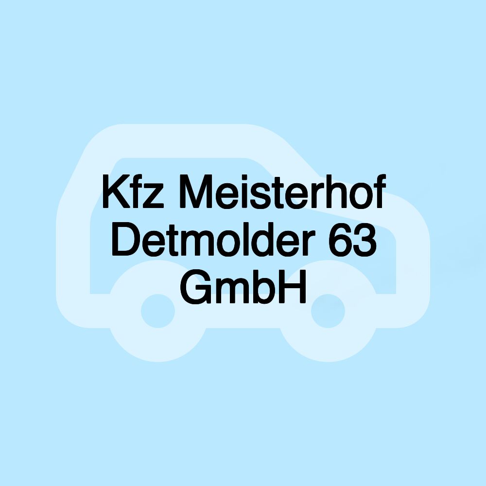 Kfz Meisterhof Detmolder 63 GmbH