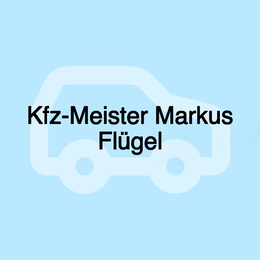 Kfz-Meister Markus Flügel