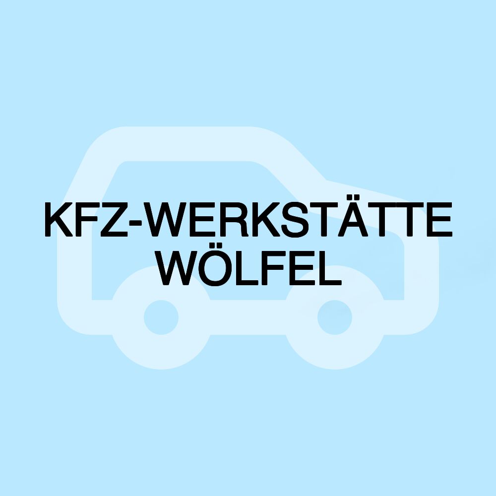 KFZ-WERKSTÄTTE WÖLFEL