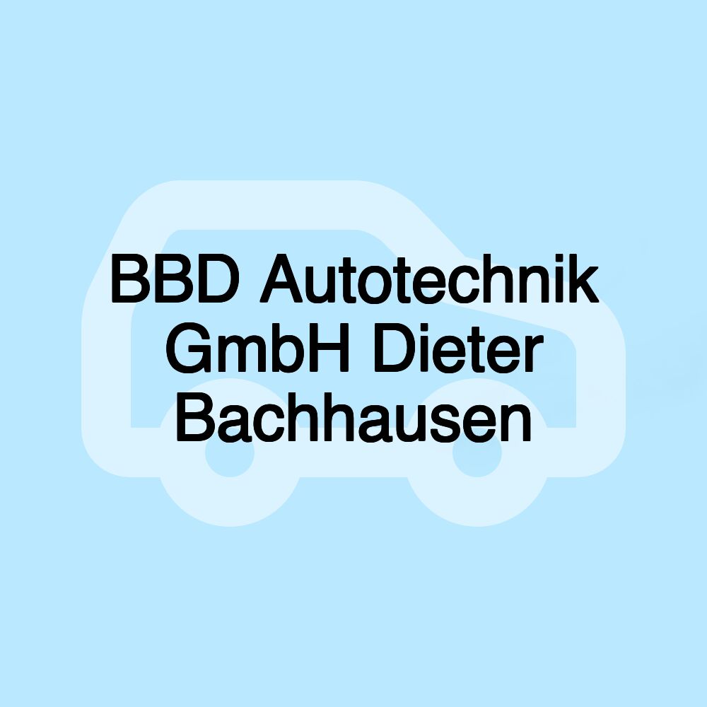 BBD Autotechnik GmbH Dieter Bachhausen