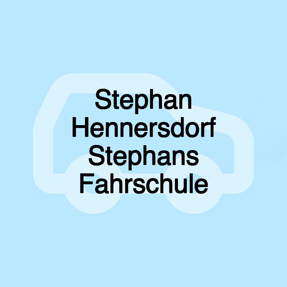 Stephan Hennersdorf Stephans Fahrschule