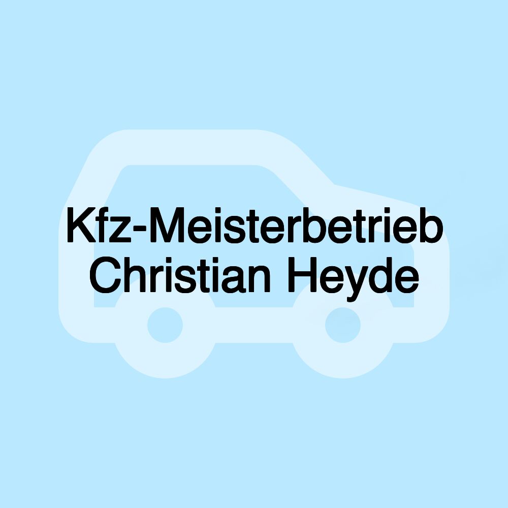 Kfz-Meisterbetrieb Christian Heyde
