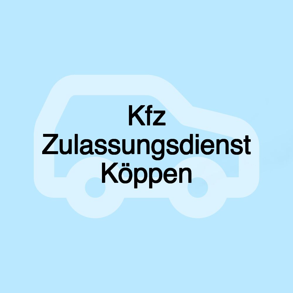 Kfz Zulassungsdienst Köppen Kfz Zulassungsdienst Köppen