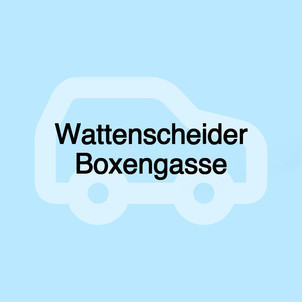 Wattenscheider Boxengasse Wattenscheider Boxengasse