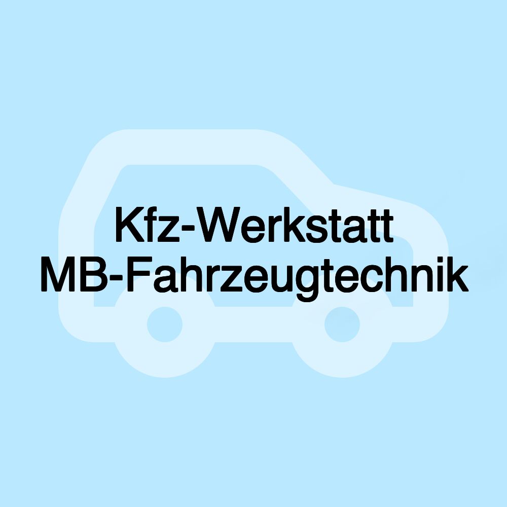 Kfz-Werkstatt MB-Fahrzeugtechnik