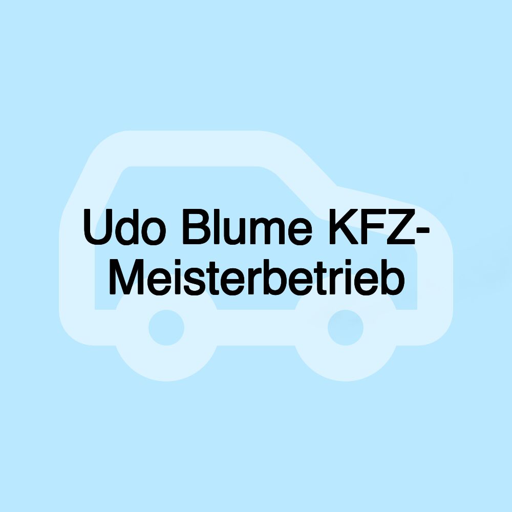 Udo Blume KFZ- Meisterbetrieb