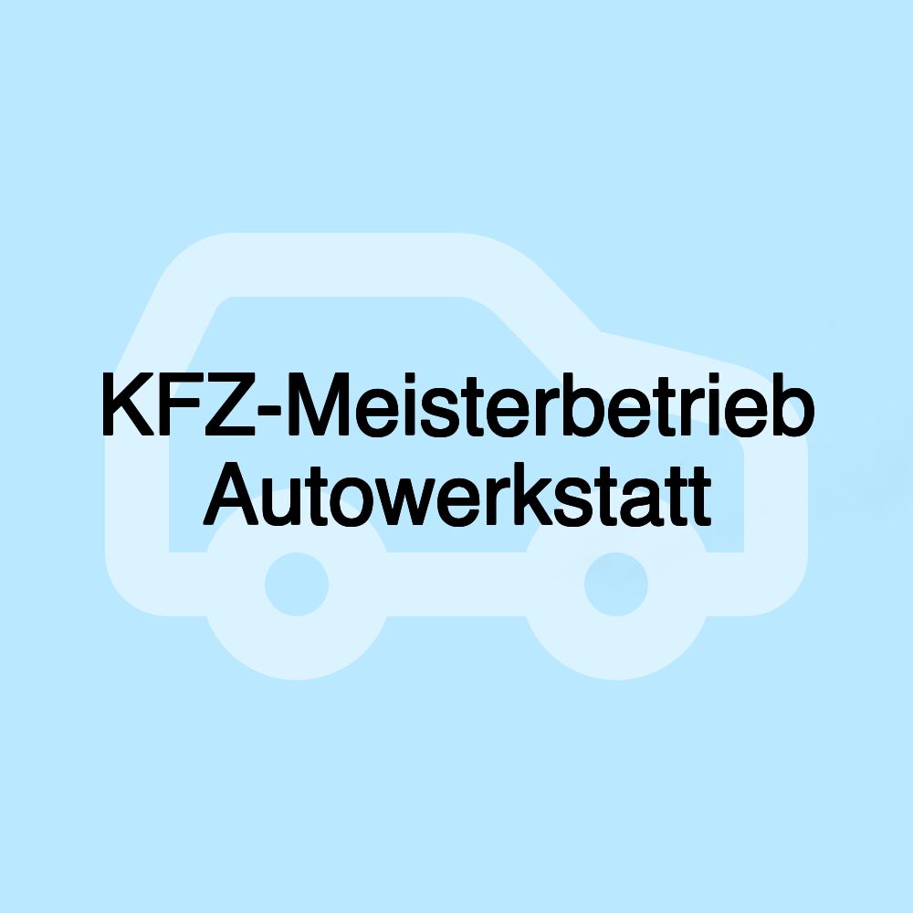 KFZ-Meisterbetrieb Autowerkstatt