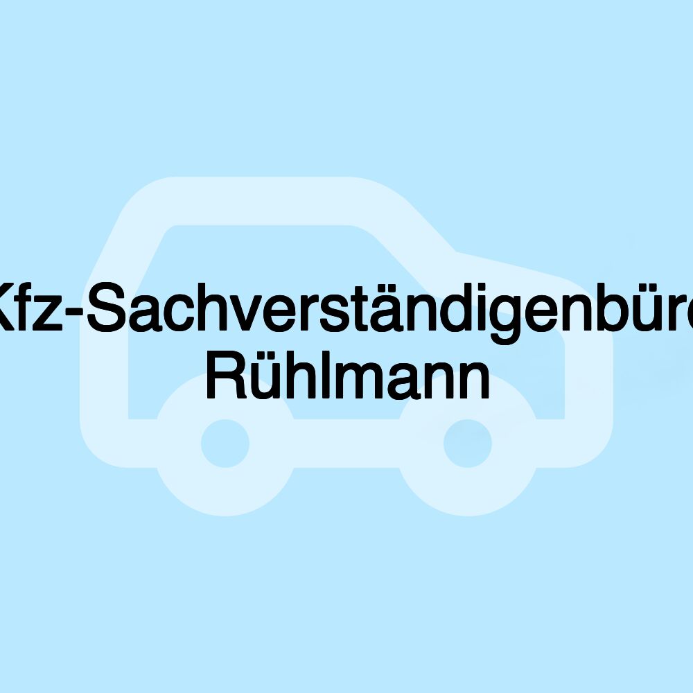 Kfz-Sachverständigenbüro Rühlmann Kfz-Sachverständigenbüro Rühlmann