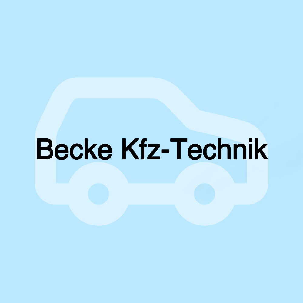 Becke Kfz-Technik
