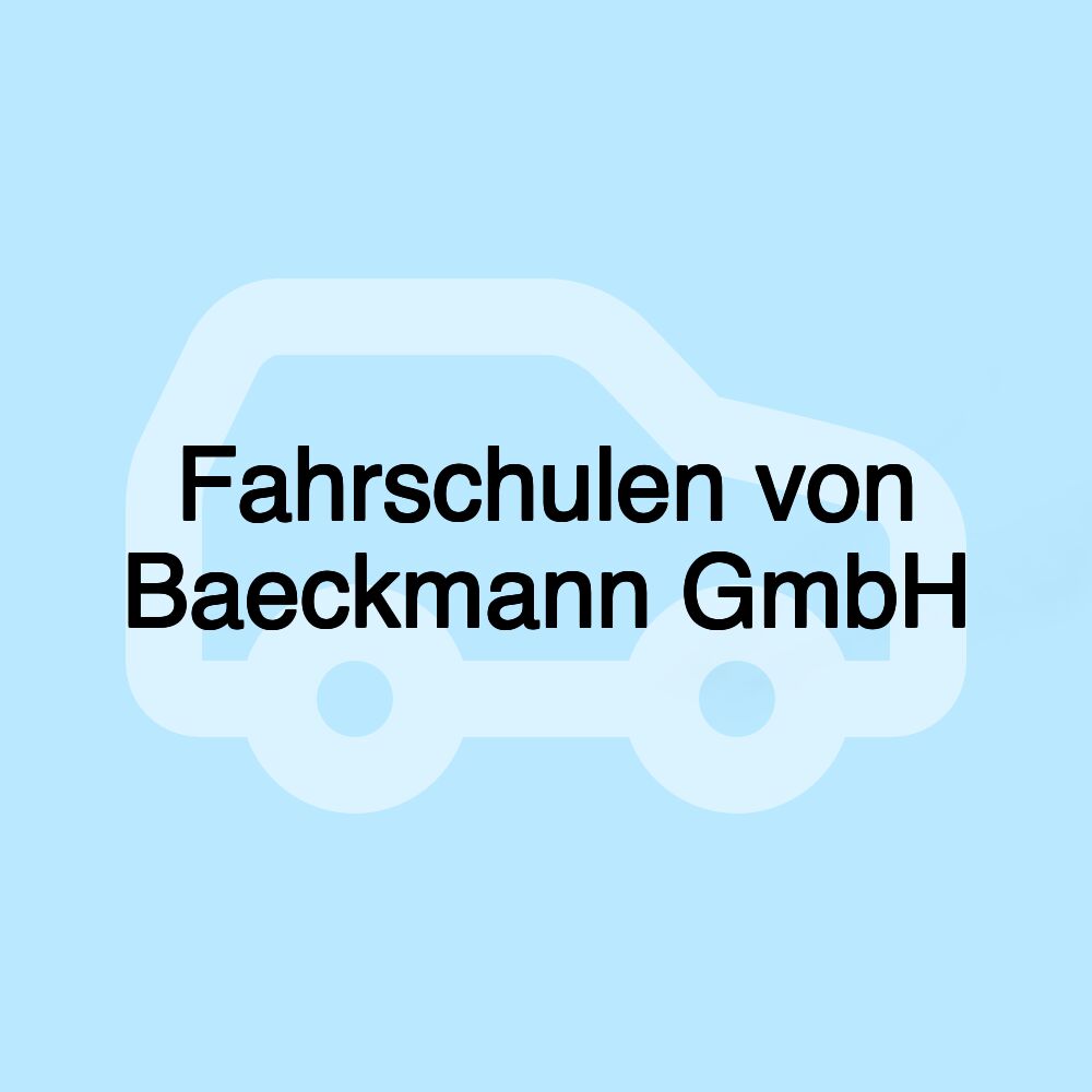 Fahrschulen von Baeckmann GmbH Fahrschulen von Baeckmann GmbH
