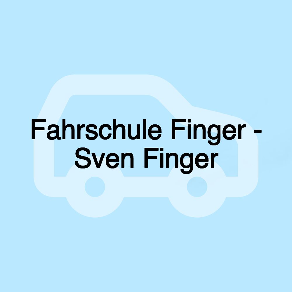 Fahrschule Finger - Sven Finger