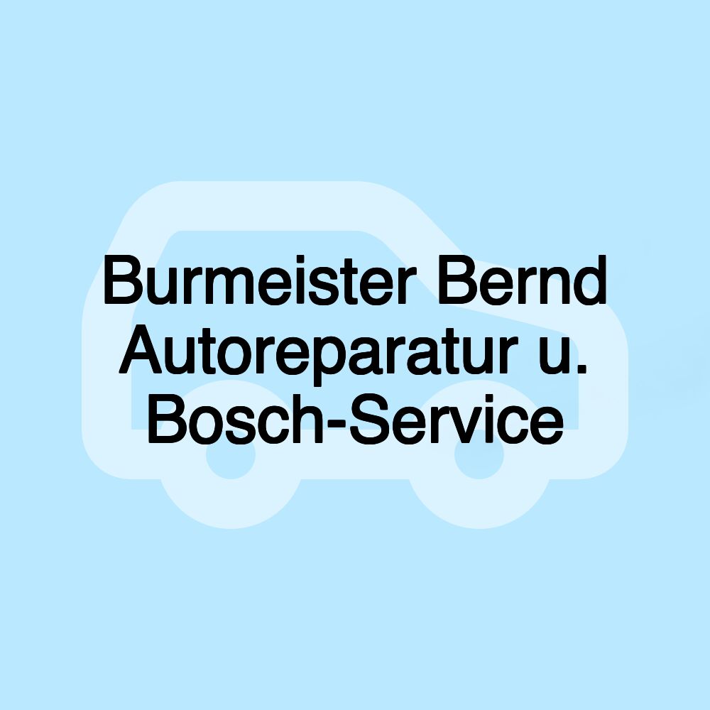 Burmeister Bernd Autoreparatur u. Bosch-Service