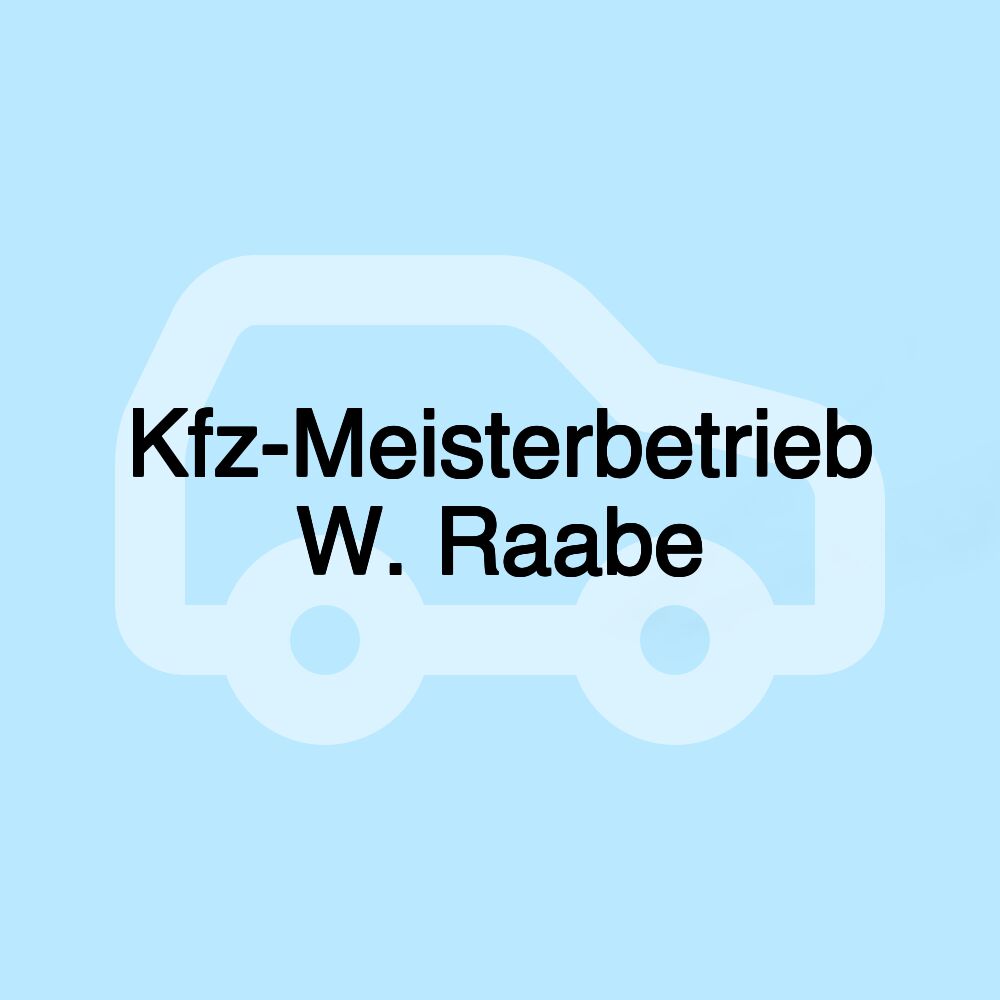 Kfz-Meisterbetrieb W. Raabe