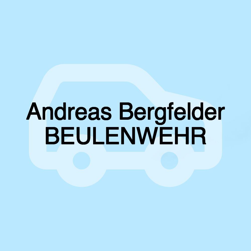 Andreas Bergfelder BEULENWEHR