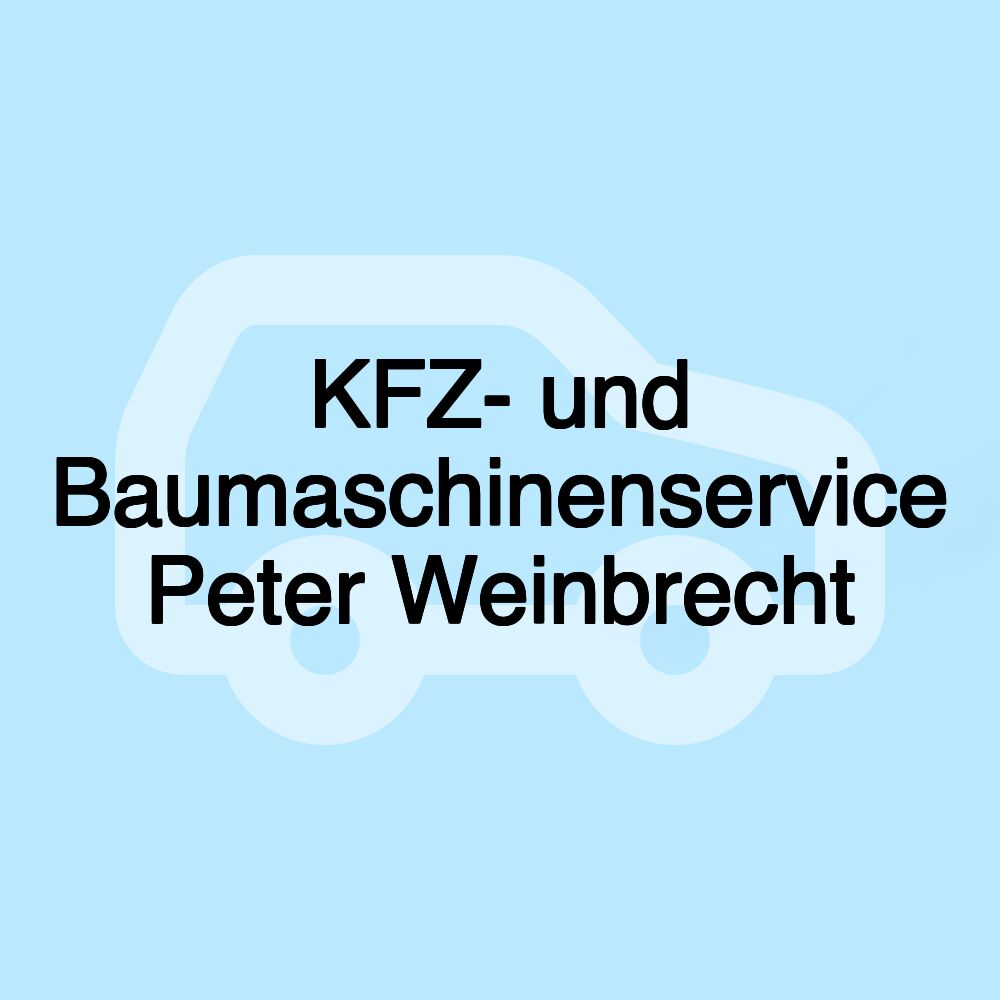 KFZ- und Baumaschinenservice Peter Weinbrecht