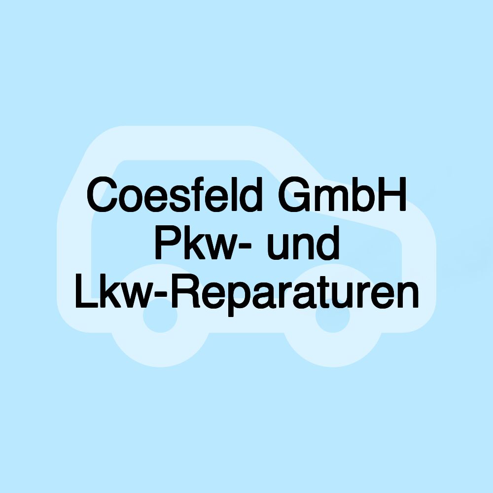 Coesfeld GmbH Pkw- und Lkw-Reparaturen