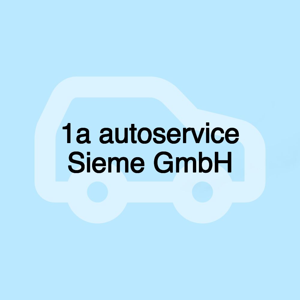 1a autoservice Sieme GmbH