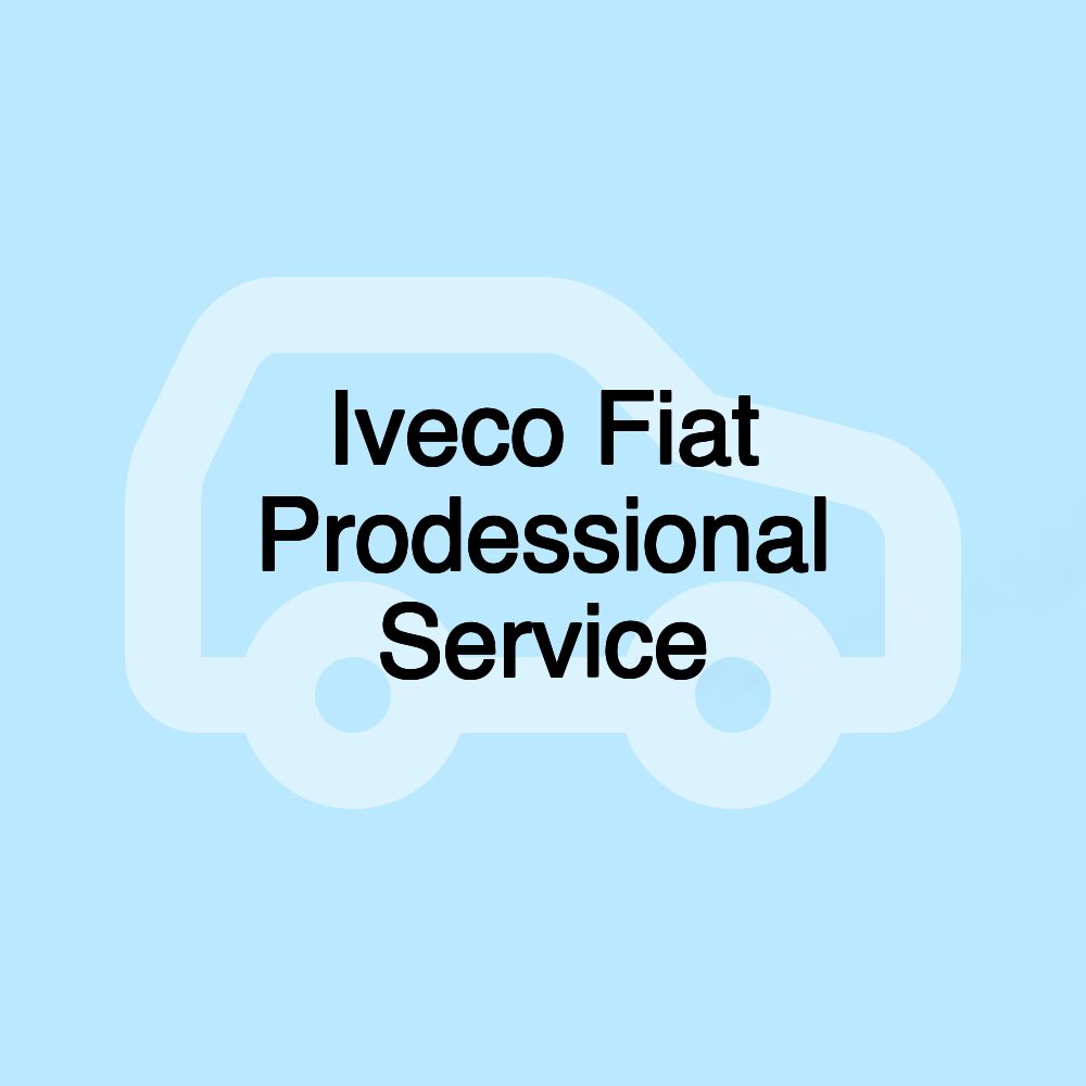 Iveco Fiat Prodessional Service