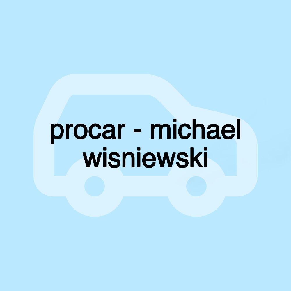 procar - michael wisniewski procar - michael wisniewski