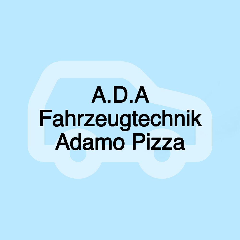 A.D.A Fahrzeugtechnik Adamo Pizza
