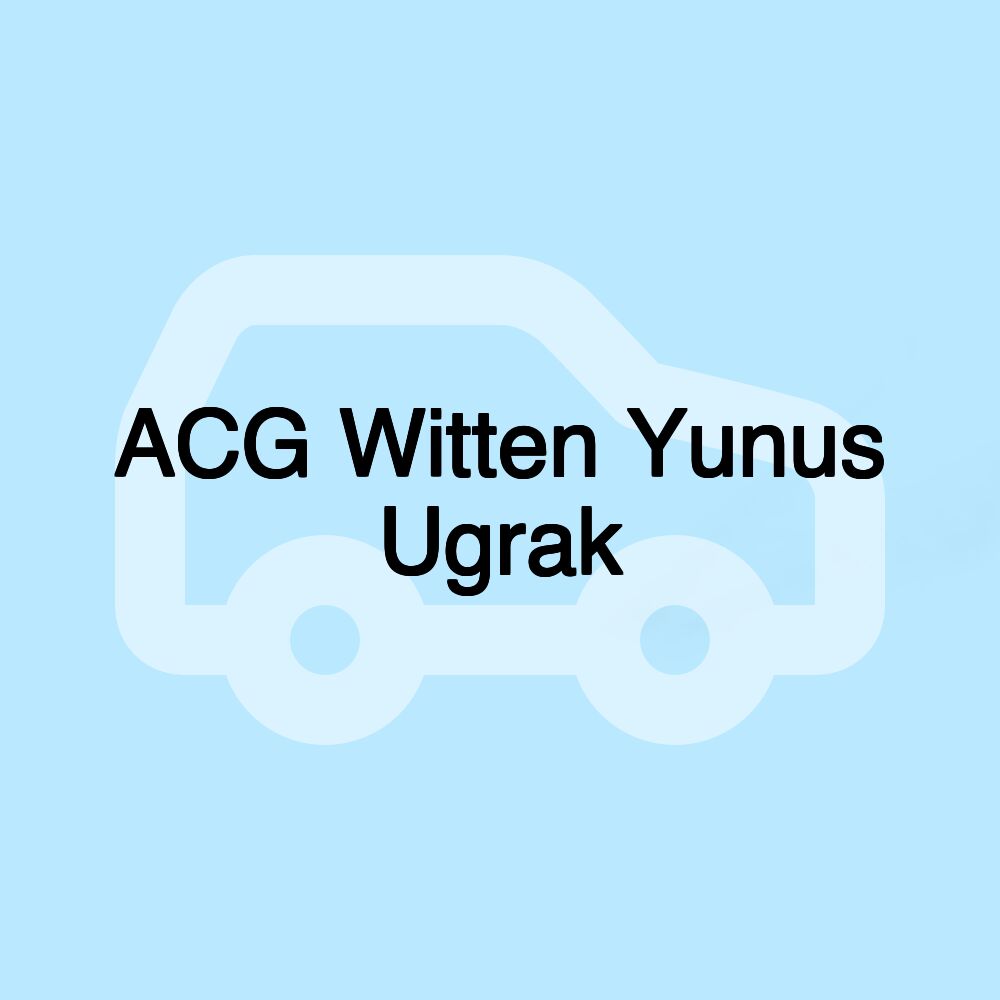 ACG Witten Yunus Ugrak