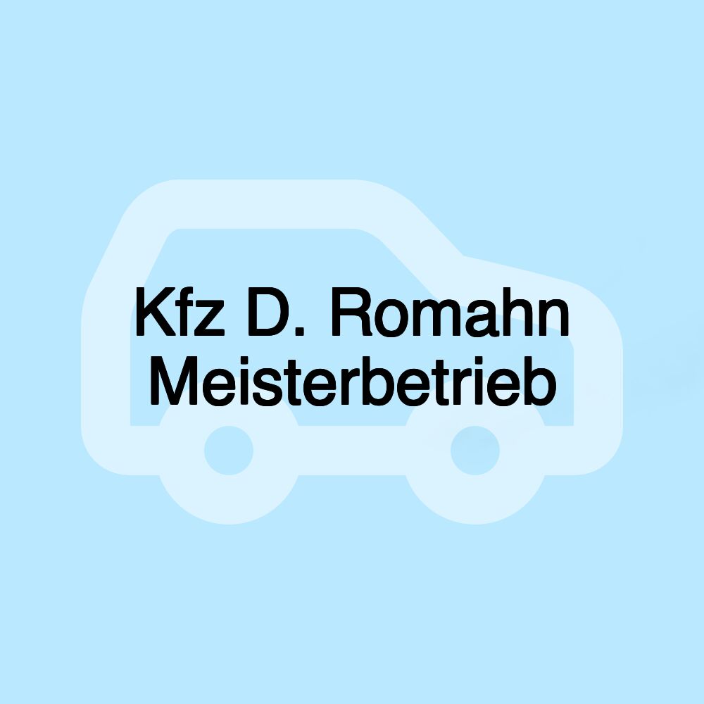 Kfz D. Romahn Meisterbetrieb