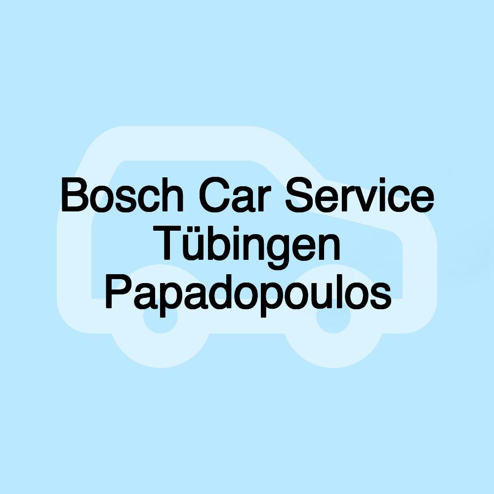 Bosch Car Service Tübingen Papadopoulos