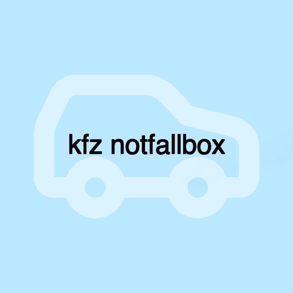 kfz notfallbox
