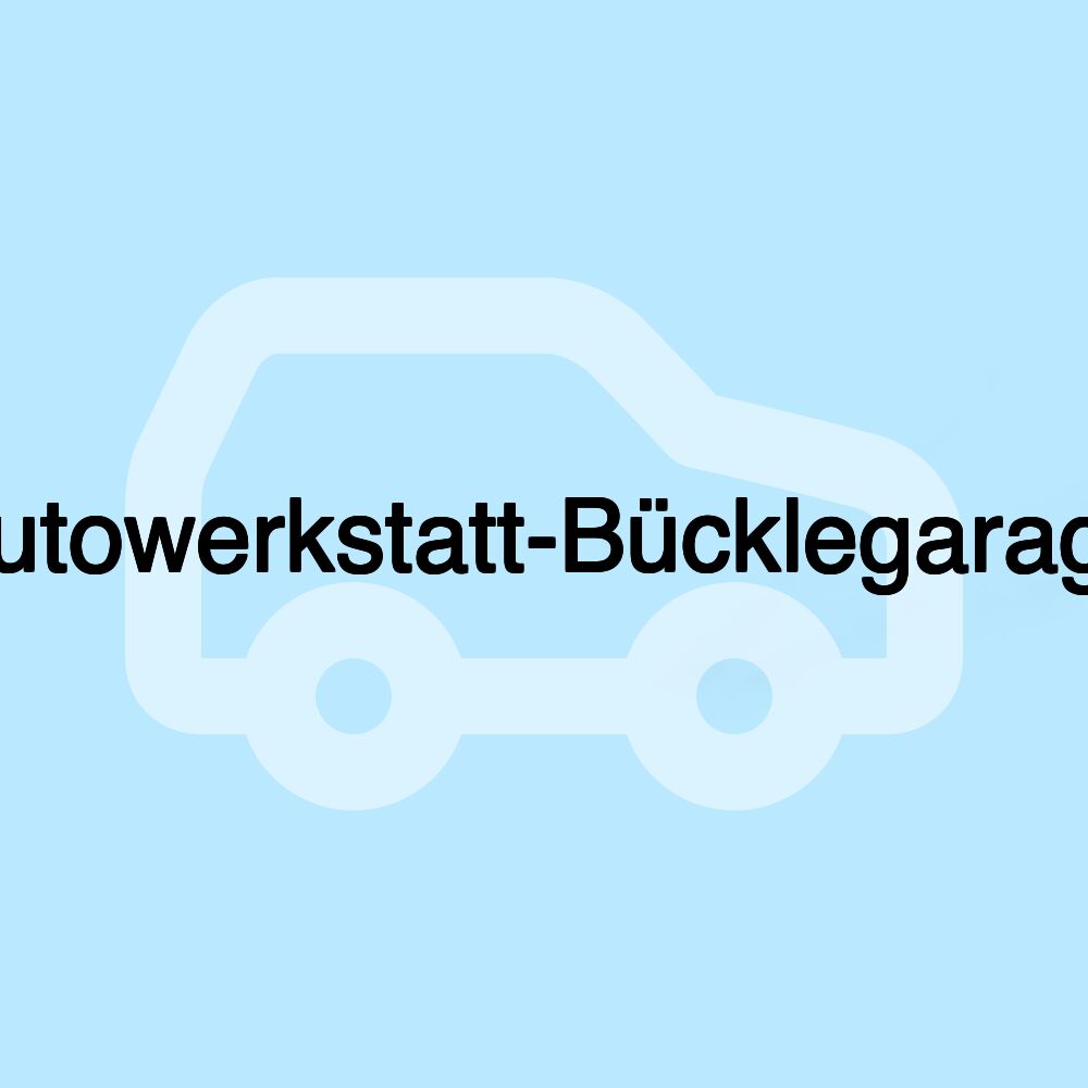 Autowerkstatt-Bücklegarage