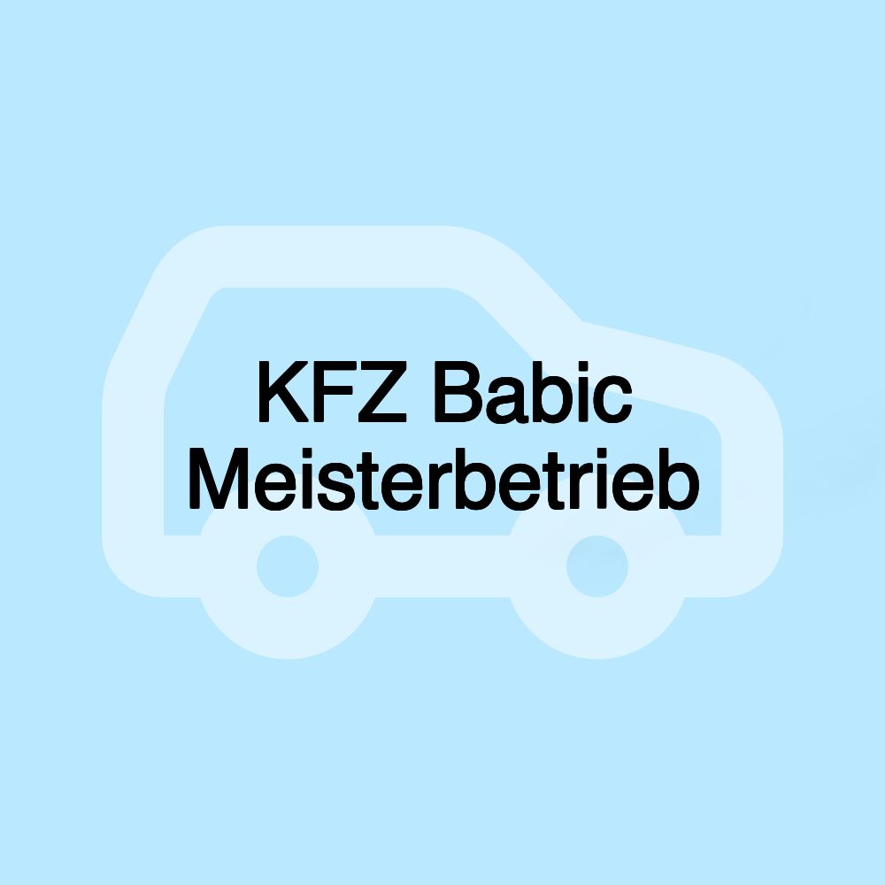 KFZ Babic Meisterbetrieb