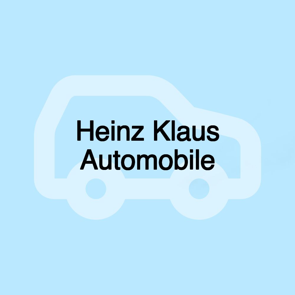Heinz Klaus Automobile