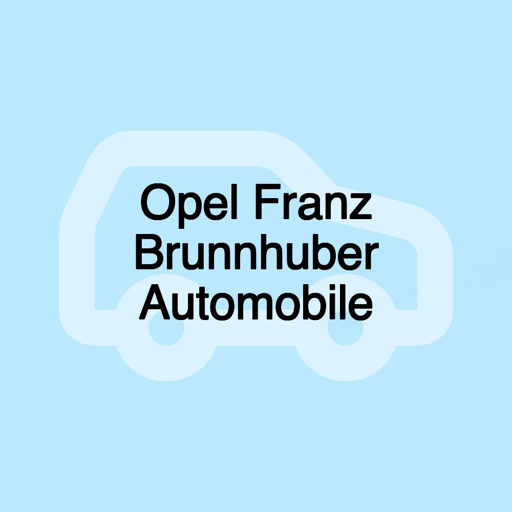Opel Franz Brunnhuber Automobile
