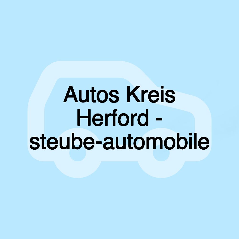 Autos Kreis Herford - steube-automobile