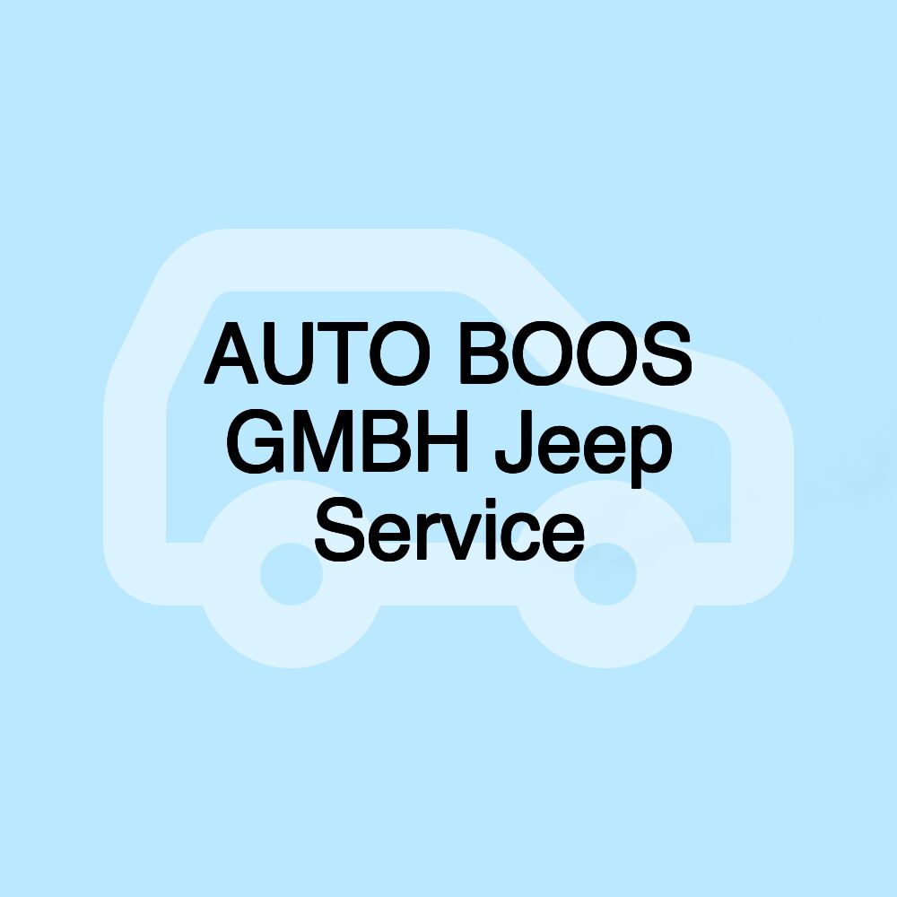 AUTO BOOS GMBH Jeep Service