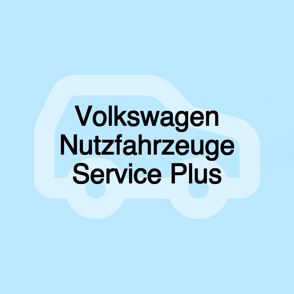 Volkswagen Nutzfahrzeuge Service Plus