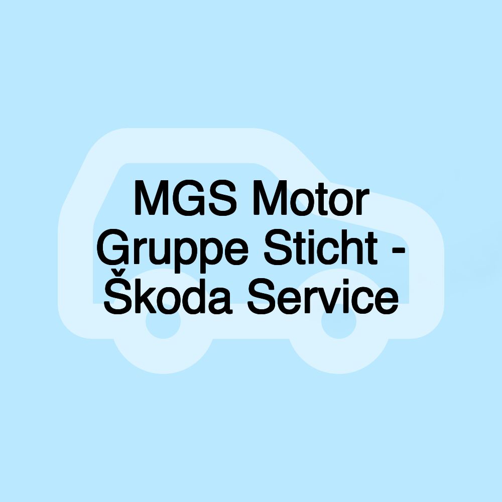 MGS Motor Gruppe Sticht - Škoda Service