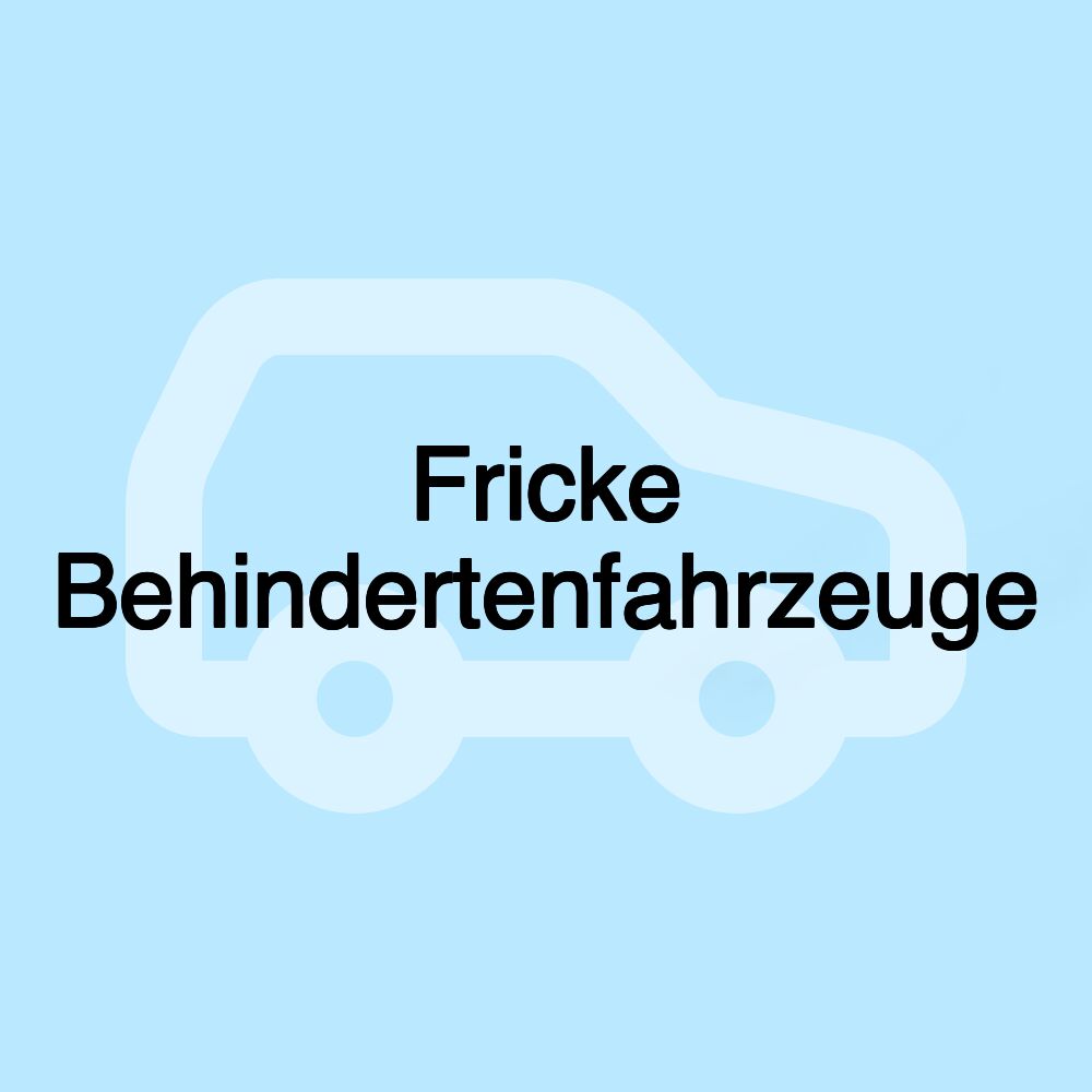 Fricke Behindertenfahrzeuge