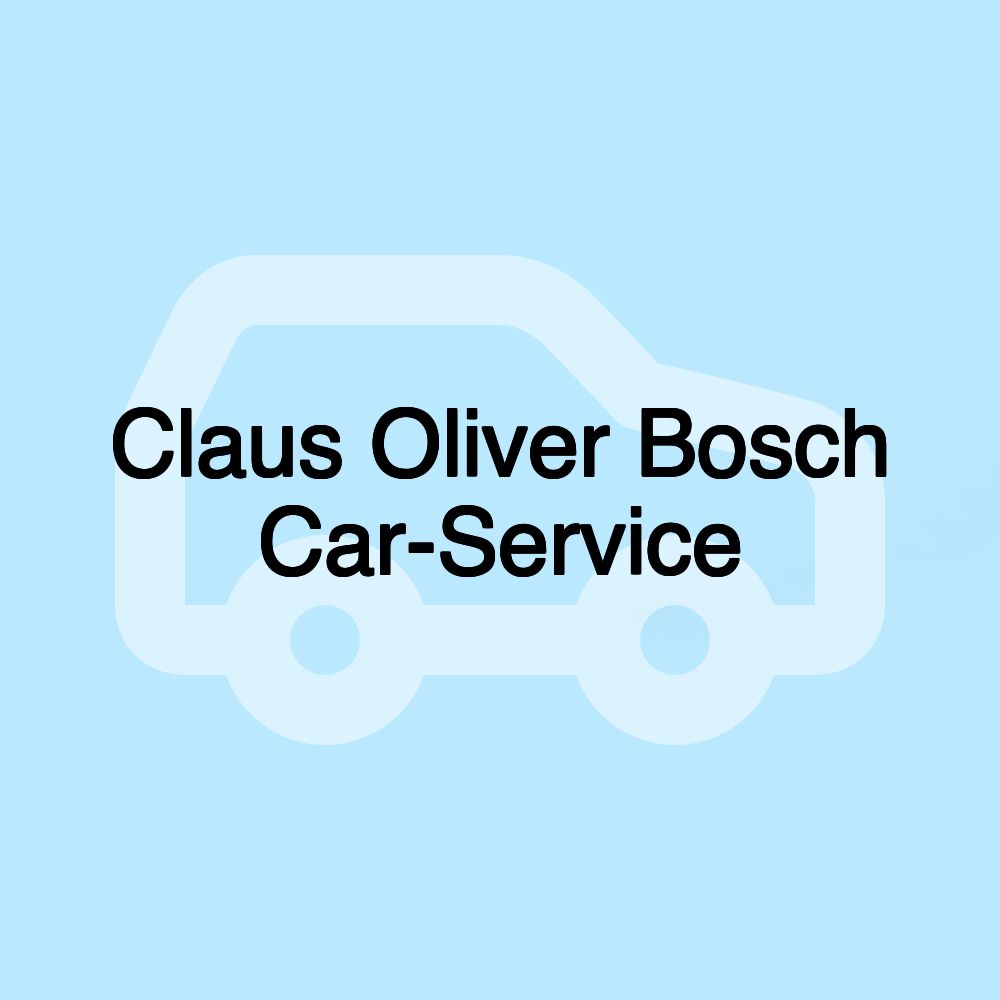 Claus Oliver Bosch Car-Service