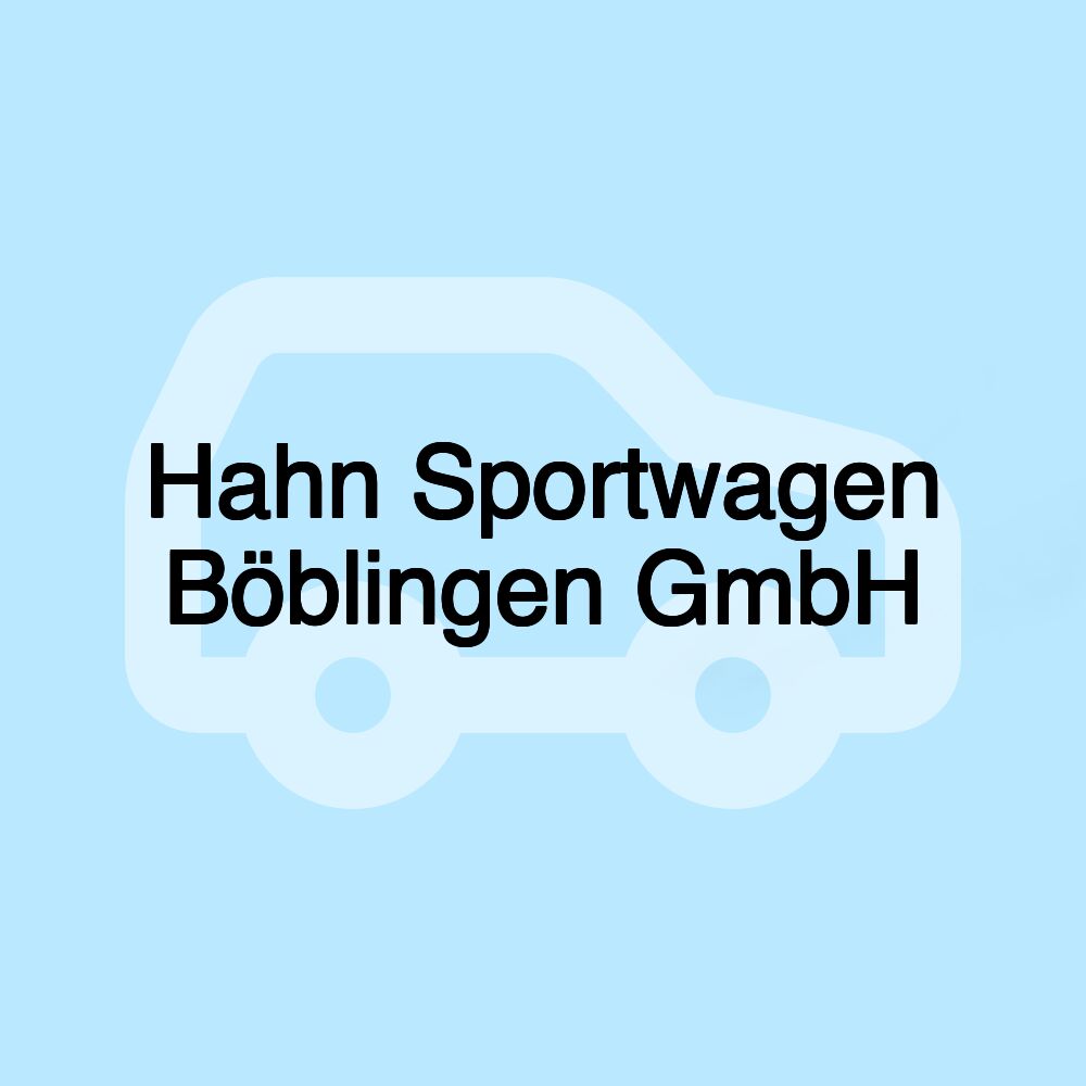 Hahn Sportwagen Böblingen GmbH
