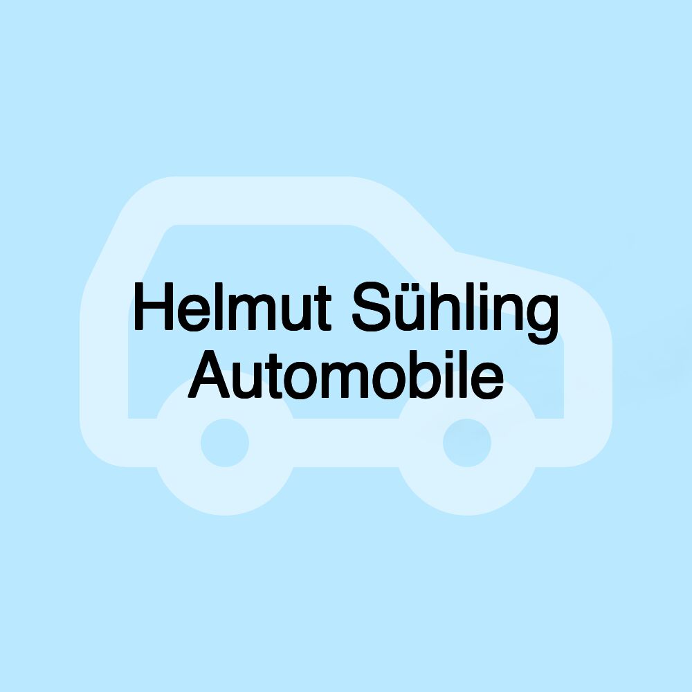 Helmut Sühling Automobile