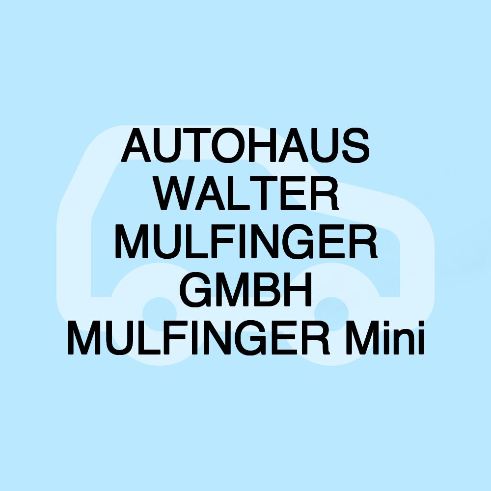 AUTOHAUS WALTER MULFINGER GMBH MULFINGER Mini