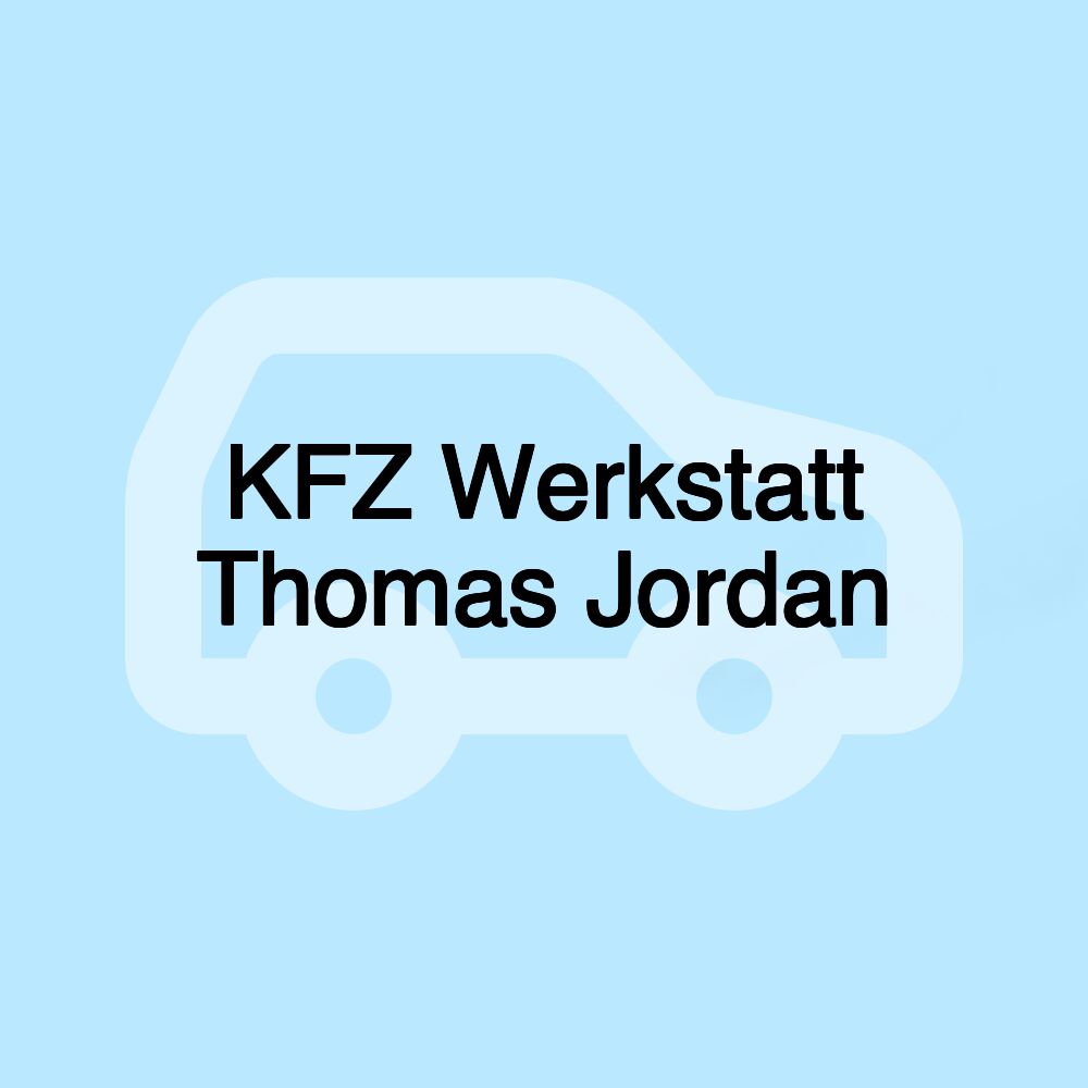 KFZ Werkstatt Thomas Jordan