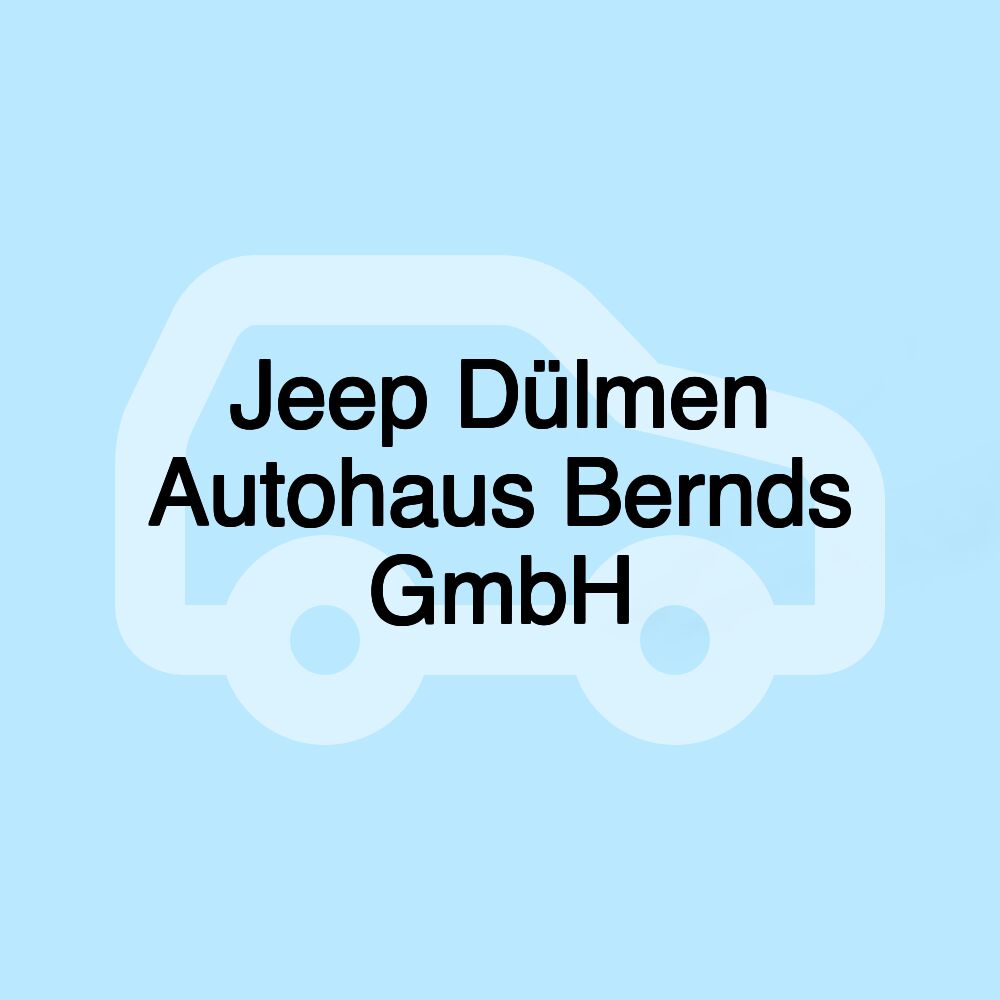 Jeep Dülmen Autohaus Bernds GmbH