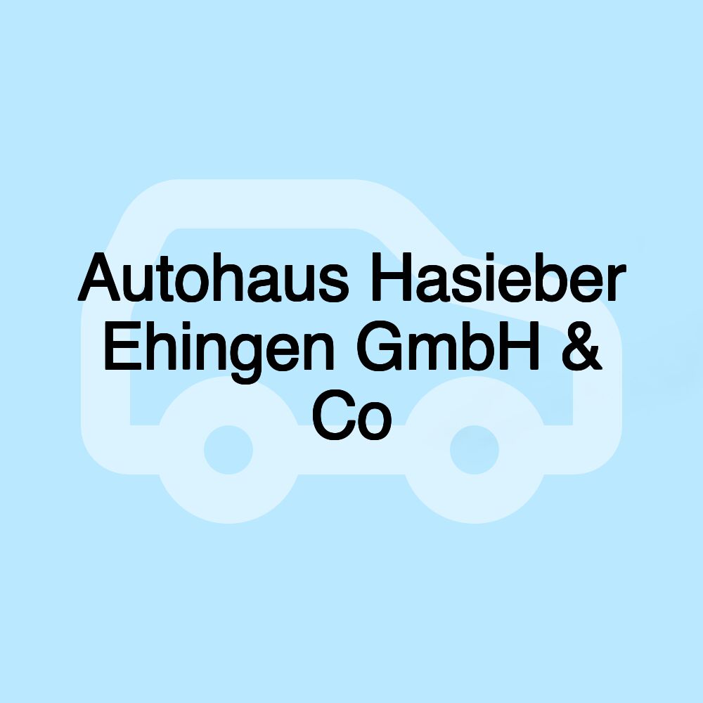 Autohaus Hasieber Ehingen GmbH & Co