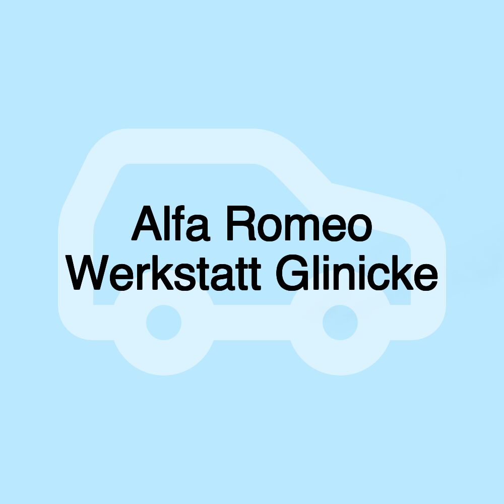 Alfa Romeo Werkstatt Glinicke