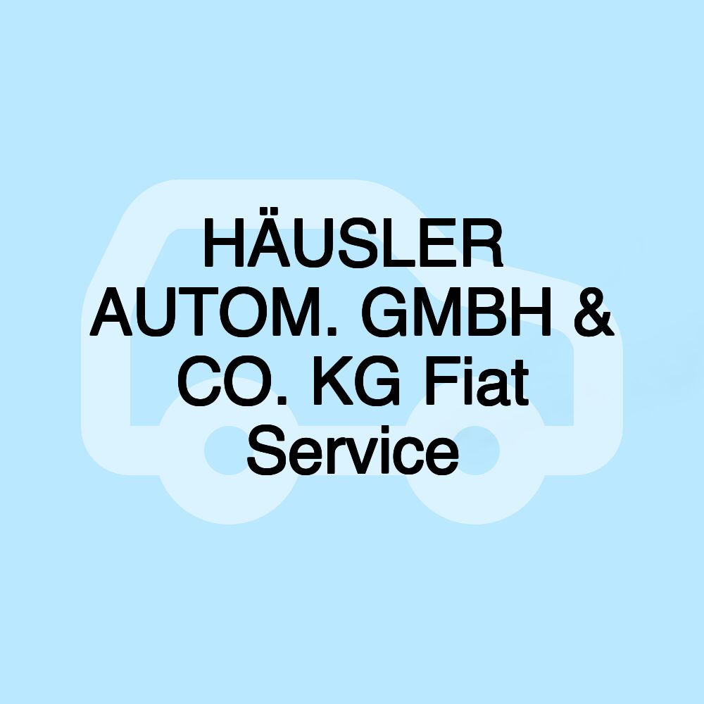 HÄUSLER AUTOM. GMBH & CO. KG Fiat Service