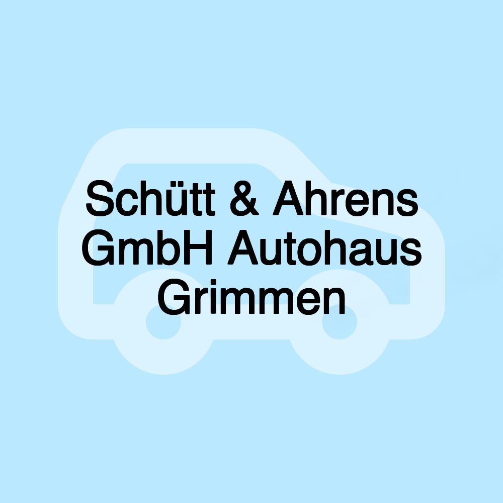 Schütt & Ahrens GmbH Autohaus Grimmen Schütt & Ahrens GmbH Autohaus Grimmen