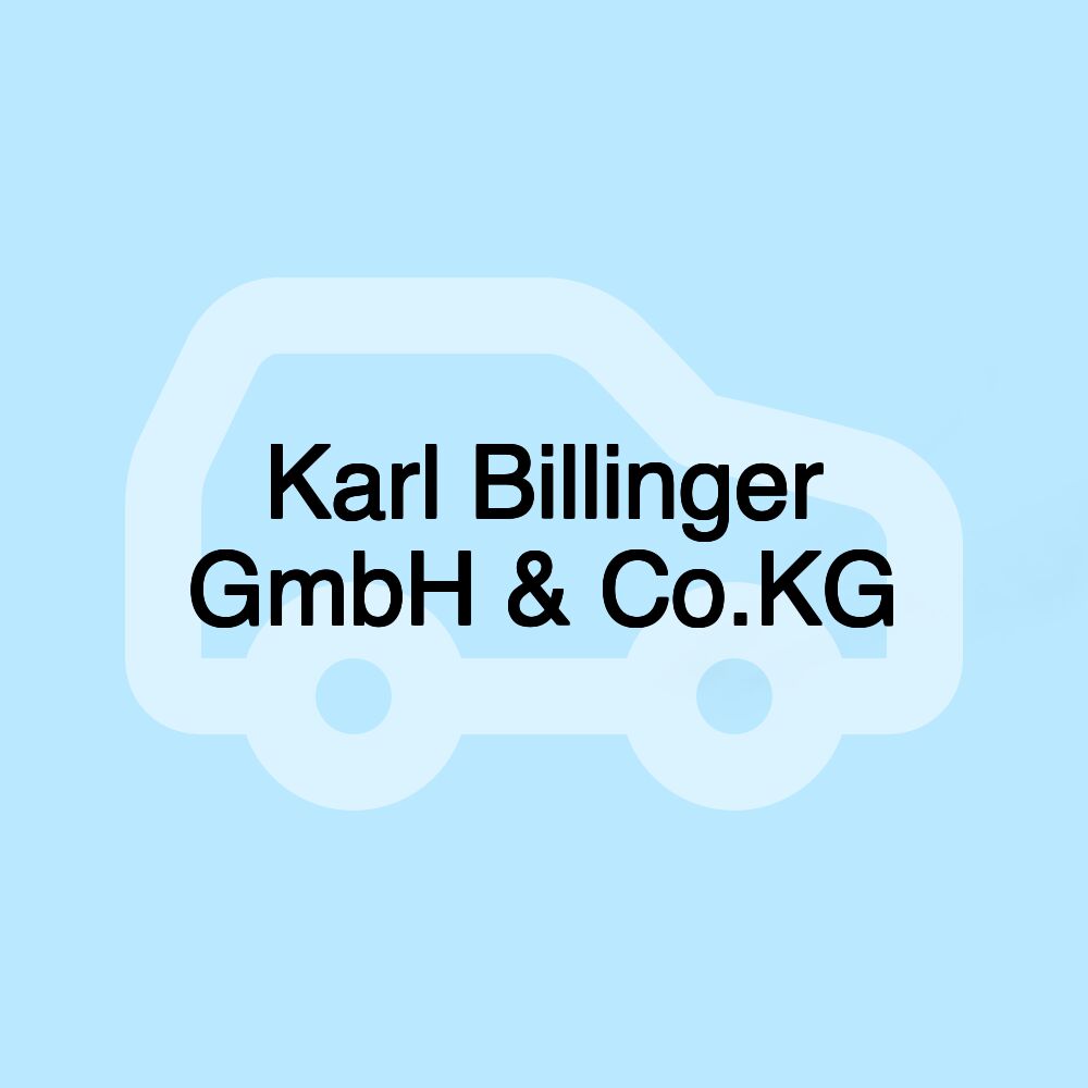 Karl Billinger GmbH & Co.KG Karl Billinger GmbH & Co.KG