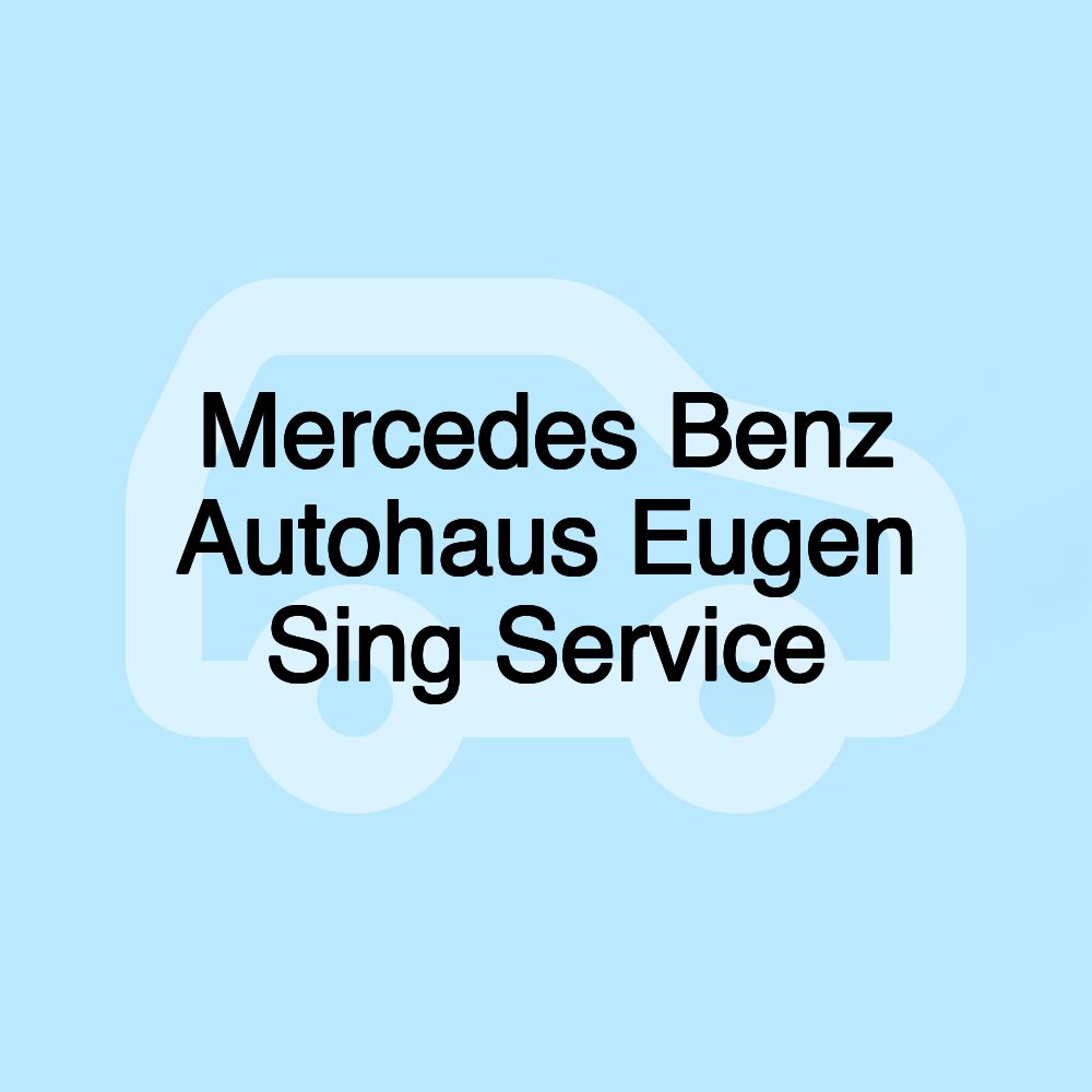 Mercedes Benz Autohaus Eugen Sing Service
