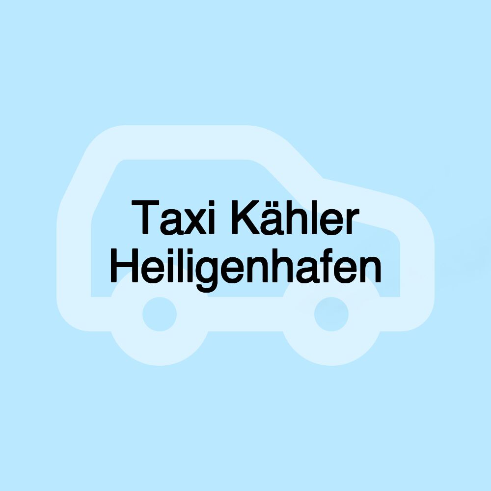 Taxi Kähler Heiligenhafen